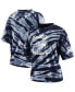 ფოტო #1 პროდუქტის Women's College Navy Seattle Seahawks Tie-Dye T-Shirt