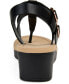 Фото #3 товара Women's Bianca Double Buckle Platform Wedge Sandals