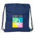 Backpack with Strings Benetton Cool Navy Blue 35 x 40 x 1 cm