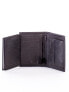 Фото #6 товара Мужское портмоне кожаное черное вертикальное без застежки Portfel-CE-PR-N4-WS.28-czarny Factory Price
