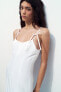 Фото #2 товара Платье миди из габардина с завязками ZARA