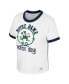 ფოტო #2 პროდუქტის Women's x Wrangler White Distressed Notre Dame Fighting Irish Freehand Ringer T-shirt