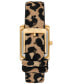 Фото #2 товара Women's Emery Quartz Three-Hand Leopard Print Calf Hair Watch 33X27mm