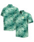 ფოტო #1 პროდუქტის Men's Green Oakland Athletics Bahama Coast Luminescent Fronds IslandZone Button-Up Camp Shirt