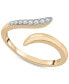 ფოტო #1 პროდუქტის Diamond Bypass Ring (1/10 ct. t.w.) in 10k Gold, Created for Macy's