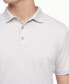 Calvin Klein Men Liquid Touch Polo Shirt in Silver Birch-2XL