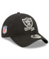 Фото #2 товара Men's Black Las Vegas Raiders OTC 2022 Sideline 9TWENTY Adjustable Hat