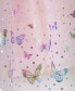 ფოტო #3 პროდუქტის Toddler Girls Sequin Flutter Sleeve and Printed Foil Butterfly Border Dress