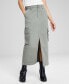 Фото #1 товара Women's Cargo Maxi Skirt, Created for Macy's