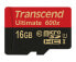 Фото #6 товара Transcend microSDHC Class 10 UHS-I 600x 16GB - 16 GB - MicroSDHC - Class 10 - MLC - 90 MB/s - Black - Red