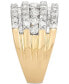 Фото #5 товара Five-Row Diamond Band (3 ct. t.w.) in 14k White, Yellow or Rose Gold