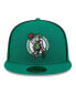 Фото #4 товара Men's Kelly Green Boston Celtics Piped and Flocked 59Fifty Fitted Hat