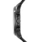 Men's Chronograph Hampton Black Stainless Steel Bracelet Watch 46mm