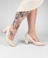 ფოტო #9 პროდუქტის Women's Simonne Block Heel Pointed Toe Pumps
