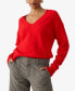 Фото #1 товара Women's Easy Breezy V-Neck Pullover Sweater