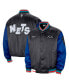 ფოტო #1 პროდუქტის Men's Charcoal Brooklyn Nets 2023/24 City Edition Courtside Premier Full-Snap Bomber Jacket