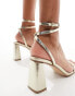 Фото #4 товара Simmi London Bia strappy block heeled sandal in gold