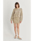 Фото #2 товара Women's Bailey Two-tone Sweater Mini Skirt