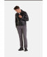 ფოტო #4 პროდუქტის Men's Leather Fashion Jacket, Black