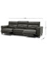 Фото #9 товара CLOSEOUT! Jazlo 3-Pc. Leather Sectional with 2 Power Recliners, Created for Macy's