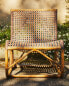 Woven rattan chair