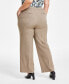 Фото #2 товара Plus Size Extended-Tab Straight-Leg Pants