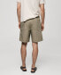 ფოტო #2 პროდუქტის Men's Drawstring Bermuda Shorts