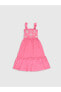 Kız Çocuk Neon Pembe E1M Elbise