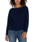 Women's Mitered Stripe Boatneck Top dark navy stripe, S - фото #1