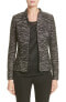 Фото #2 товара Lafayette 148 New York 161548 Women's Meryl Zip Front Jacket Black/Multi Sz. 6