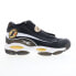 Фото #1 товара Reebok The Answer DMX Mens Black Leather Lace Up Lifestyle Sneakers Shoes