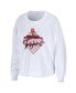 ფოტო #2 პროდუქტის Women's White USC Trojans Diamond Long Sleeve Cropped T-shirt