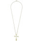 Фото #3 товара Macy's diamond Accent Cross 18" Pendant Necklace