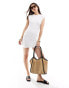 Фото #4 товара ASOS DESIGN crew neck tank mini dress in white