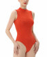 Фото #3 товара Women's Turtleneck Sleeveless Bodysuit