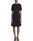 Фото #1 товара Lafayette 148 New York Petite Short Sleeve Wool & Silk-Blend Dress Women's 4