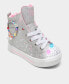 Little Girls Twinkle Toes: Twinkle Sparks - Charm Bestie High Top Light-Up Casual Sneakers from Finish Line