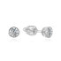 Minimalist silver earrings studs AGUP1701S