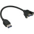 Фото #1 товара InLine USB 3.0 Adapter Cable Type A female / Chassis Connector Type A - 0.20m