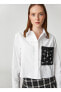 Фото #2 товара Рубашка женская с вырезом на пуговицах Koton 3SAK60010UW