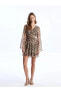 Фото #1 товара Платье LCW Vision с кружевным воротником и узором на длинный рукав