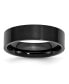 ფოტო #1 პროდუქტის Stainless Steel Brushed Black IP-plated 6mm Flat Band Ring