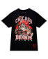 Men's Dennis Rodman Black Chicago Bulls Hardwood Classics Bling Concert Player T-shirt