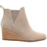 Фото #1 товара TOMS Kelsey Wedge Booties Womens Beige Casual Boots 10015788
