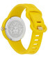 ფოტო #3 პროდუქტის Women's Swiss Medusa Pop Yellow Silicone Strap Watch 39mm