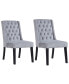Фото #1 товара Newport Upholstered Side Chairs with Tufted Back, Set of 2