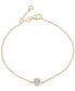 ფოტო #1 პროდუქტის Diamond Miracle Plate Bezel Link Bracelet (1/10 ct. t.w.) in Gold Vermeil, Created for Macy's