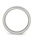 Фото #3 товара Stainless Steel Polished Brushed Center 8mm Flat Edge Band Ring