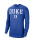 Men's Royal Duke Blue Devils 2021/22 Basketball Team Spotlight Performance Long Sleeve T-shirt