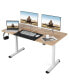 Фото #2 товара 55 Inch Electric Height Adjustable Office Desk with Hook